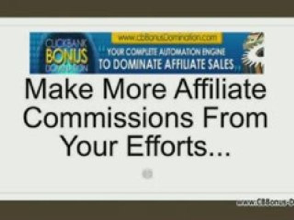 Clickbank Bonus Domination - Explained
