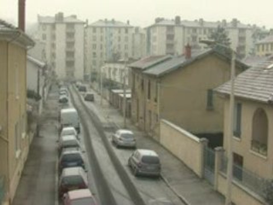 Le givre à Lyon : timelapse