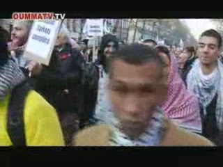 Manifestation à  Paris en Solidarité avec Gaza  10 janv 2009