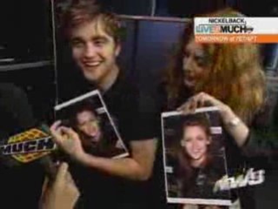 Robert Pattinson & Rachelle Lefevre Play a Game on MuchNews