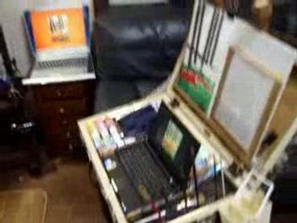 pintando acrilicos y oleos 2009 en Japon por Paco barbera