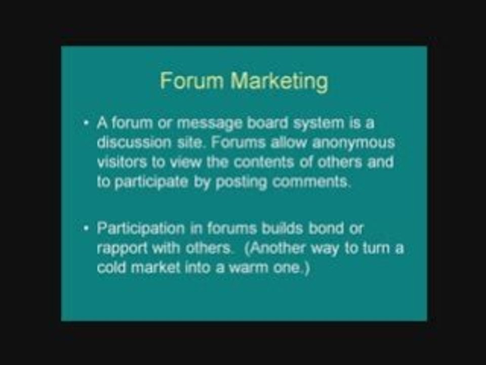 An Introduction to Internet Marketing for "Newbies"