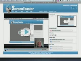Screencasting Tool Records Screen and Webcam: ScreenToaster
