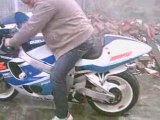 Burn avec ma 750 gsxr