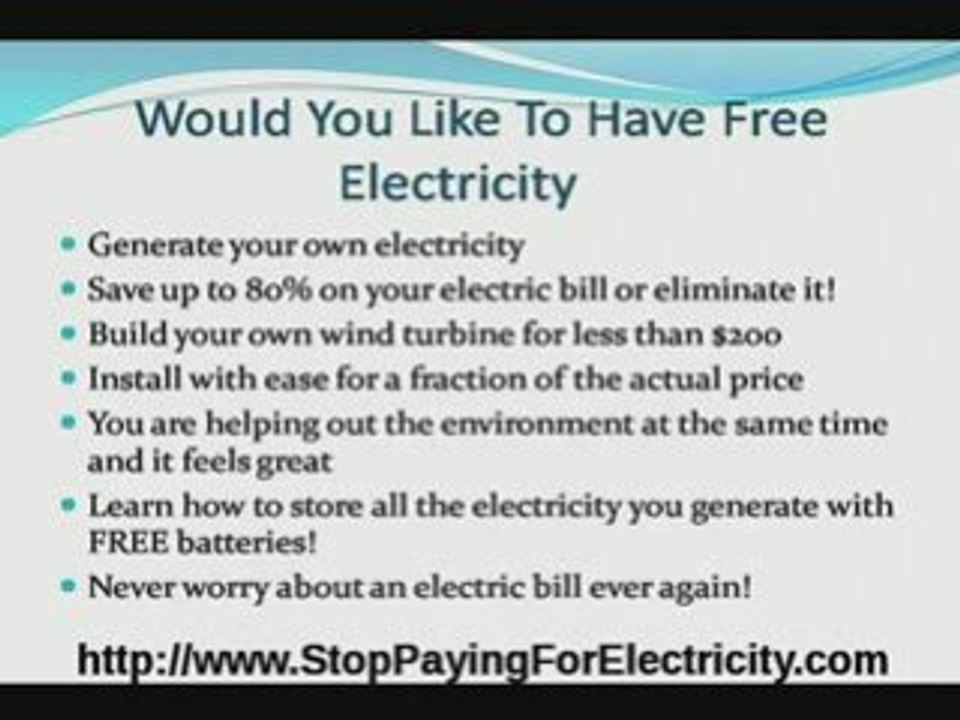 How To Make A Wind Turbine That Generates Electricity