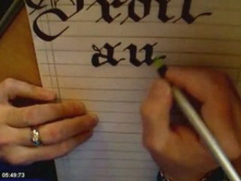 Droit au But 1/2 : Calligraphie gothique.