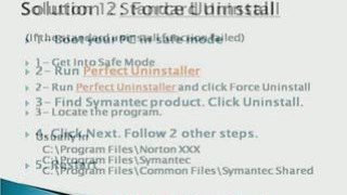 How To Uninstall Symantec Antivirus Completely?