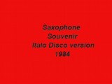 Saxophone: Souvenir italo version 1984