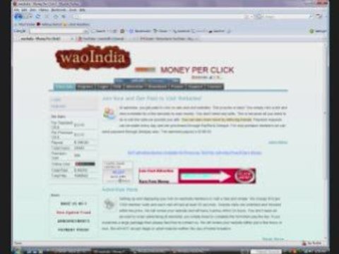 Fast easy money online by PTC .10 per click