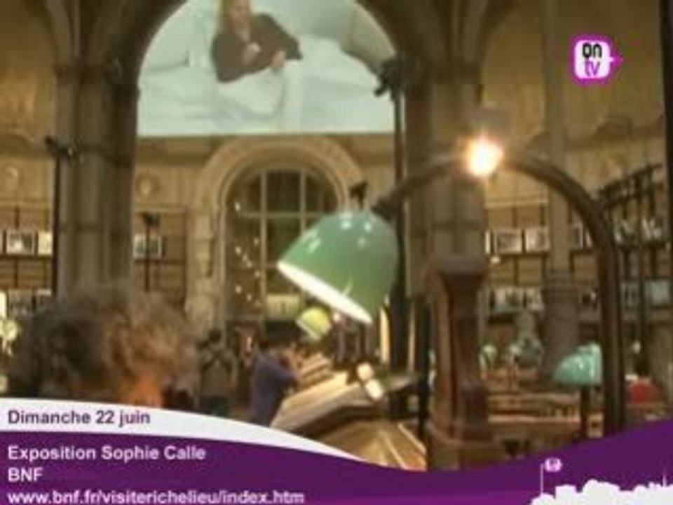 Exposition Sophie Calle à la BNF