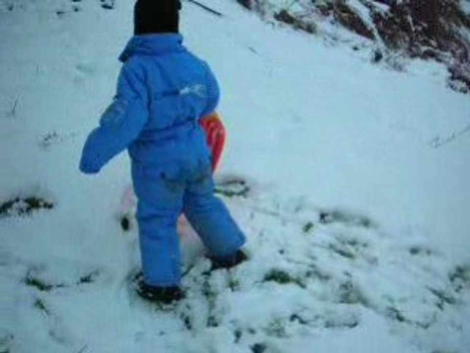 les essais de Solveig en luge