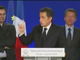 Voeux de Nicolas Sarkozy aux forces économiques