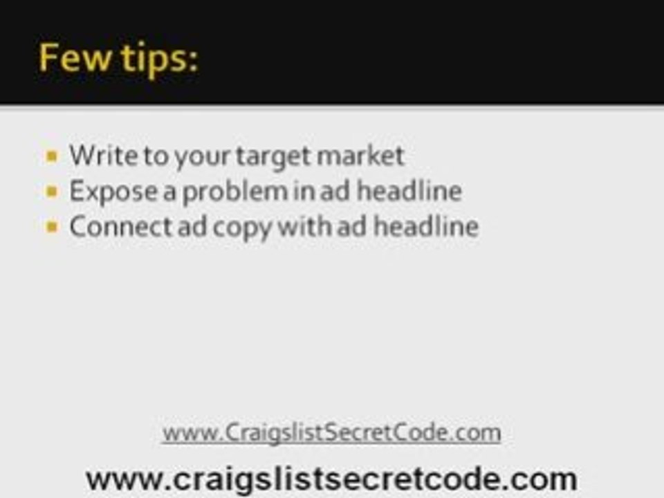 Craigslist Copywriting Techniques - How To Write Killing Ads