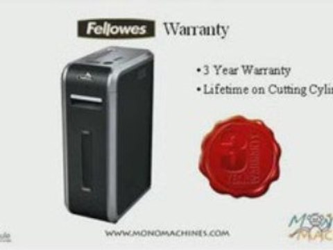 Fellowes c-120i Powershred Paper Shredder - Warranty
