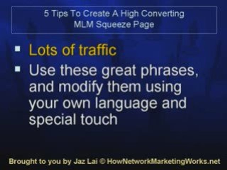 5 Tips To Create a High Converting MLM Squeeze Page
