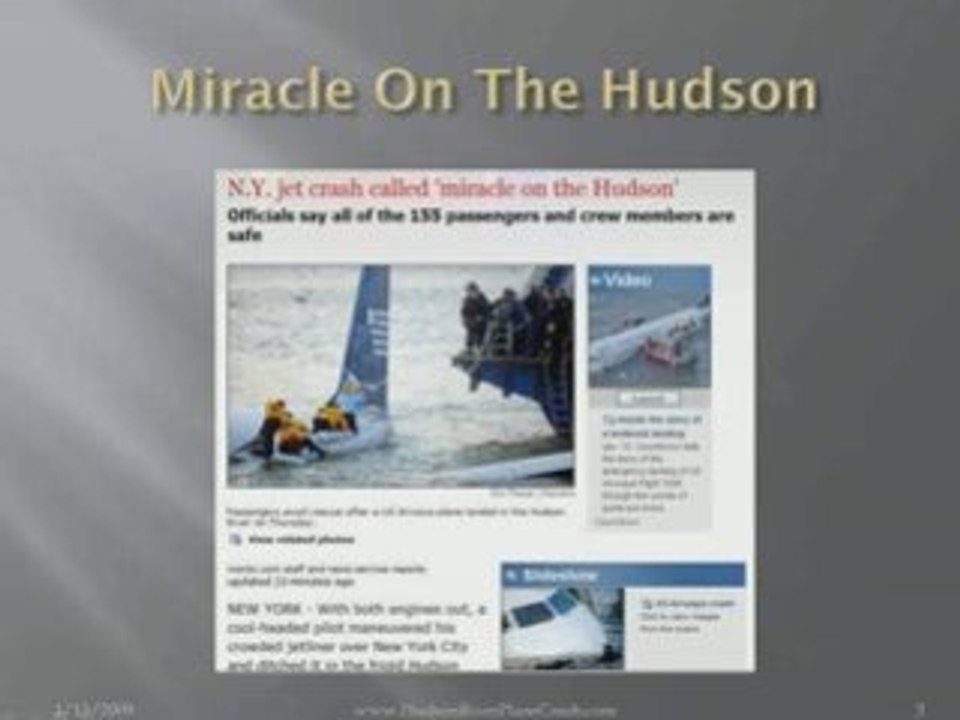 Hudson River Plane Crash - An American Hero - Pilot Sully
