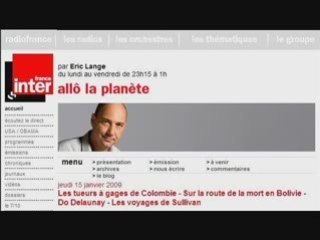 El camino de la muerte - France Inter - Allô la planète