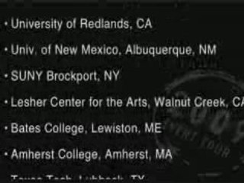 Frank Warren's 2009 PostSecret Event Tour