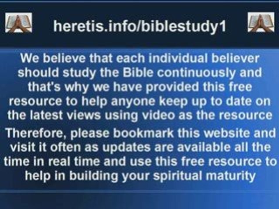 Bible Study Updates through the newest bible study videos