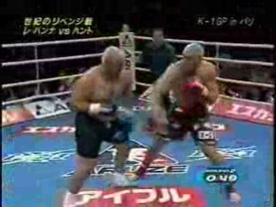 Jerome Le Banner VS Mark Hunt [Paris],  Le, Banner, VS, KO