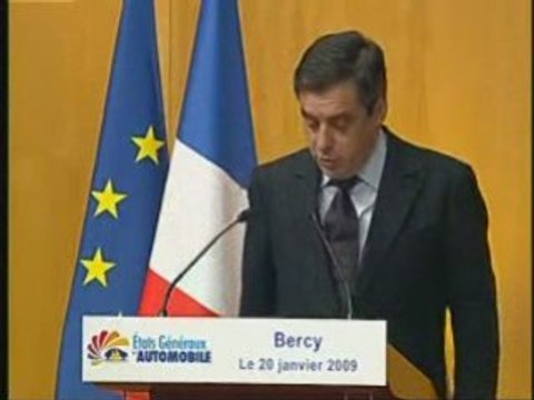 Etats généraux de l'automobile, déclaration de F.Fillon, 20