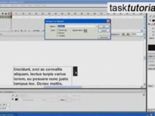 Scrolling dynamic text in FLASH - Tutorial