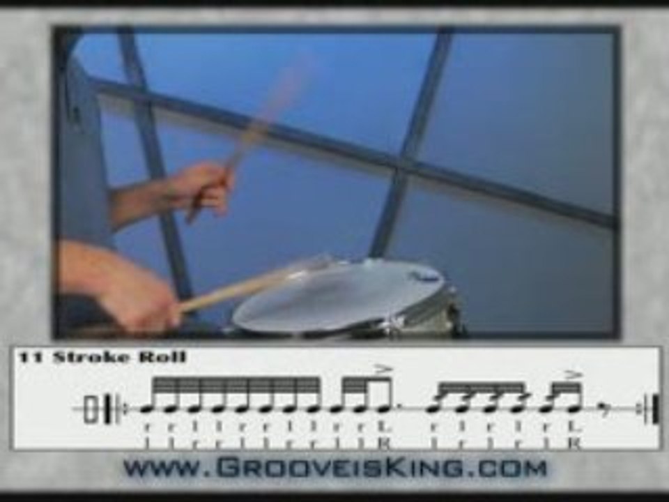 11 Stroke Roll - Drum Lessons - Drum Rudiments