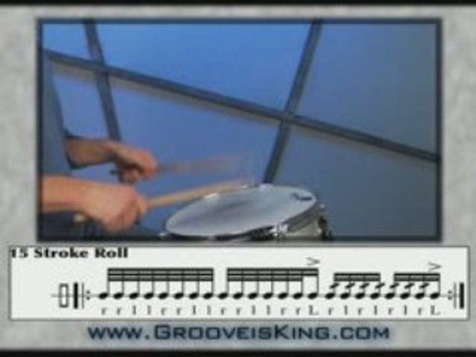 15 Stroke Roll - Drum Lessons - Drum Rudiments