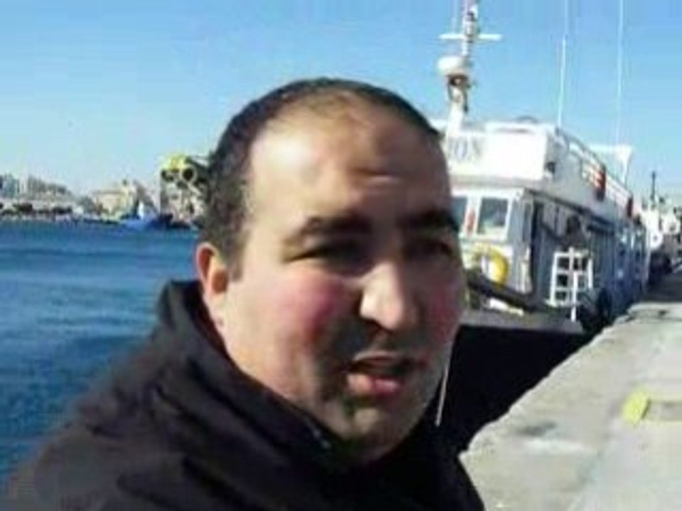 INTERView Fouad DEVANT Bateau, au port de Larnaca à Chypres