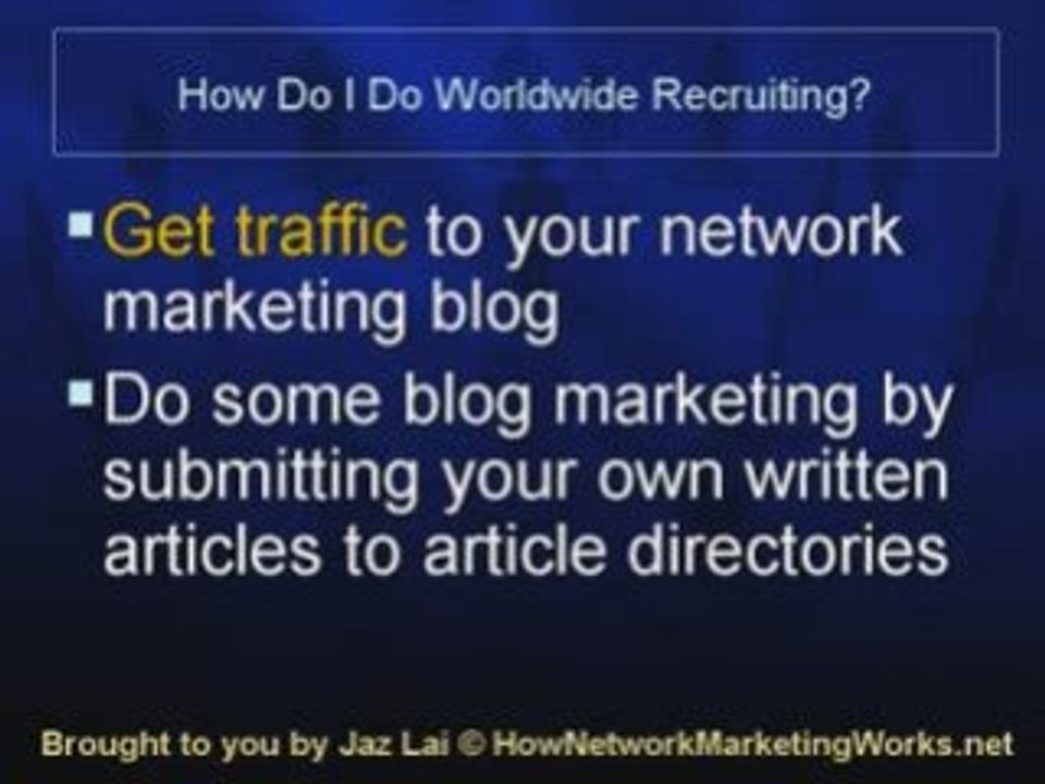 How Do I Do Worldwide Recruiting?