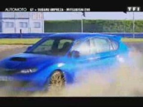 Essai Mitshubishi lancer Evo 10 Vs Subaru Impreza STI