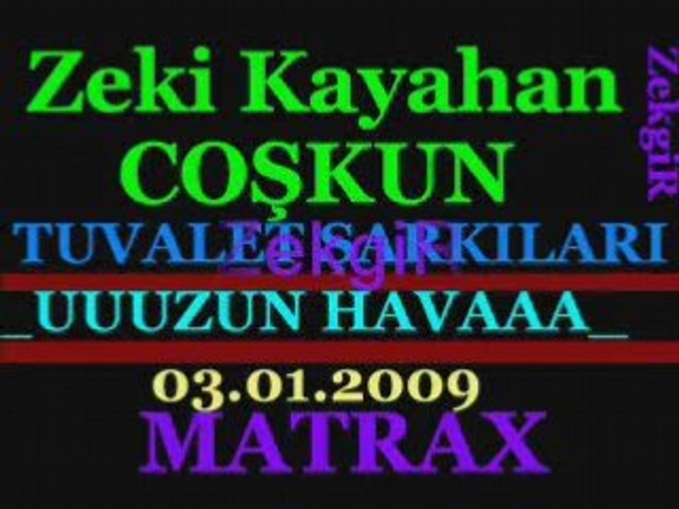 zeki kayahan coşkun'dan uzun hava ZKC 2009 NEW SONG