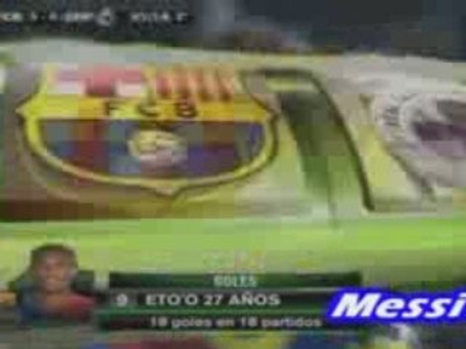 5-0 Etoo (Penalty) - FC Barcelone vs Deportivo La Corogne