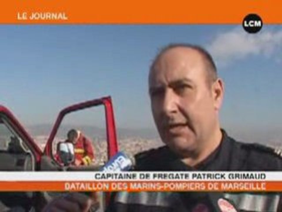 Marseille un incendie à Notre Dame de la Garde