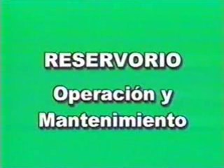 5 RESERVORIO; Curso AOM Agua Potable sin Planta Trat.