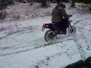 Moi et james sous la neige