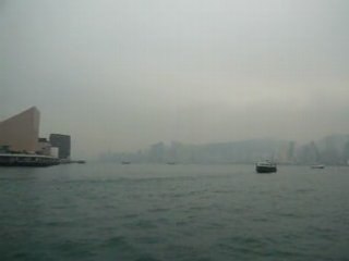 スターフェリーから見るヴィクトリア湾