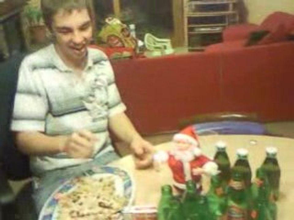 Le Pére Noël avec Steve et Felix et moi