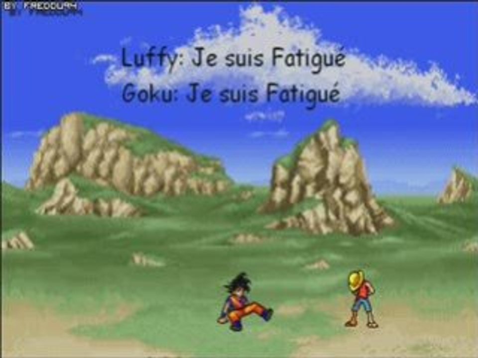 Battle goku vs luffy