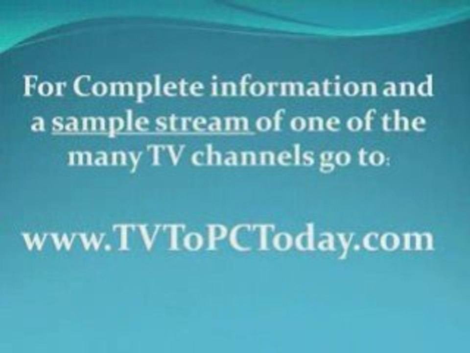 Watch Worldwide TV on your PC