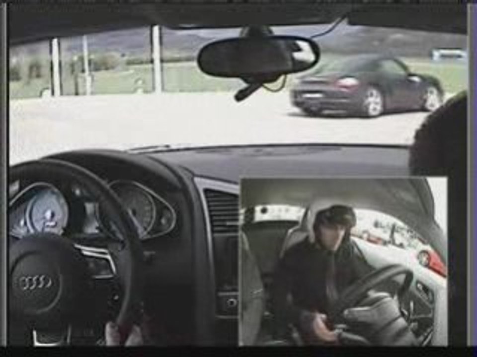 test lamborghini gallardo + audi r8