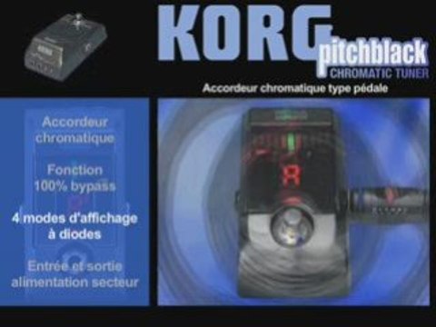 Accordeur chromatique Korg Pitchblack (La Boite Noire)