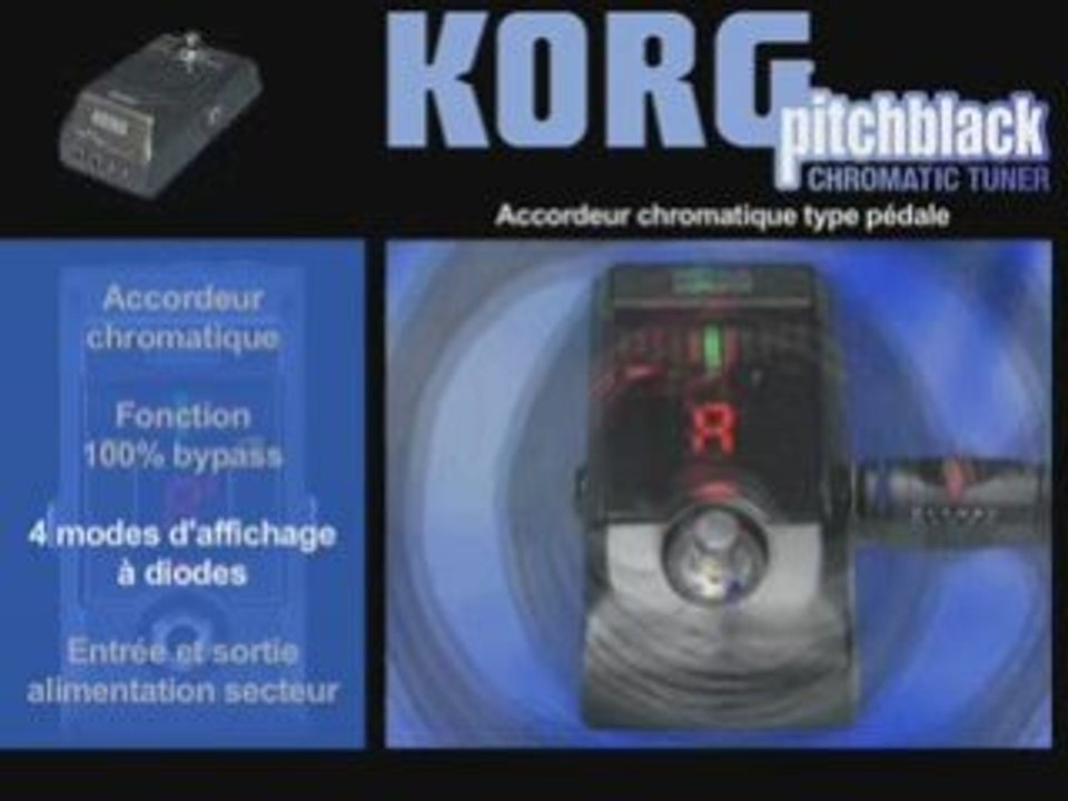 Accordeur chromatique Korg Pitchblack (La Boite...