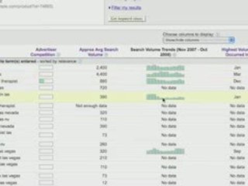 Adwords Keyword Tool Demo