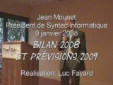 Jean Mounet (Syntec Informatique):  Prévisions 2009