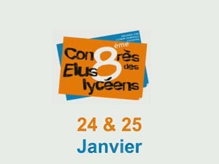 8ème Congrès des élus lycéens