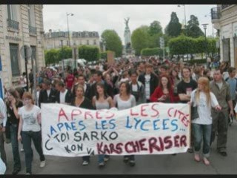 Manifs de laon et soissons contre casse education