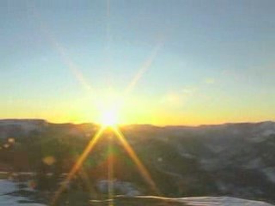 Lumière d'hiver dans les basses alpes