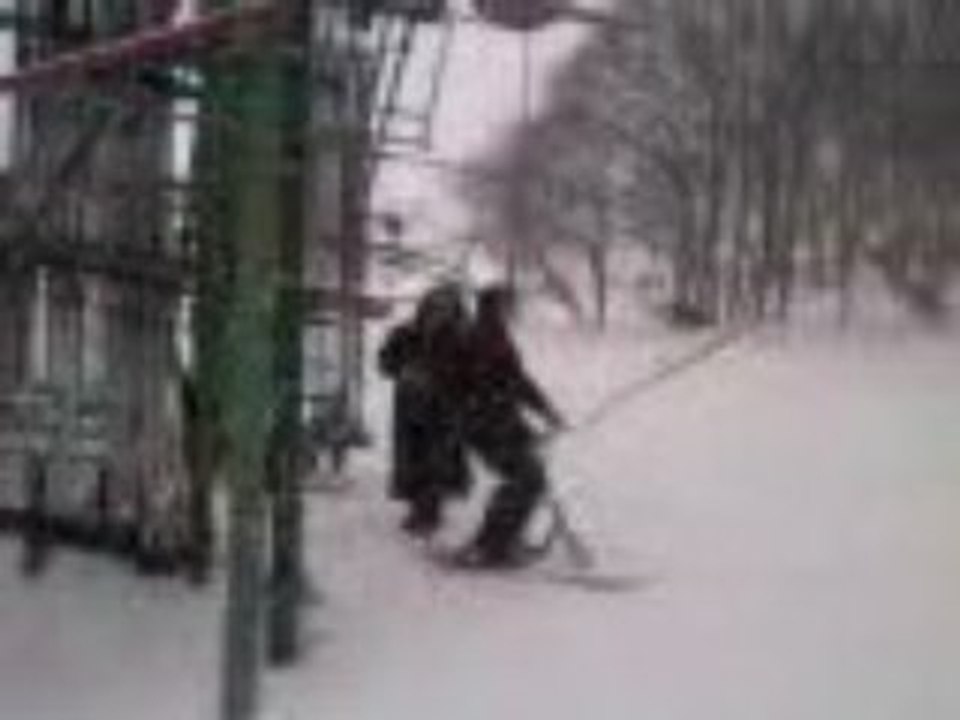 Pic et galuche en snow scoot