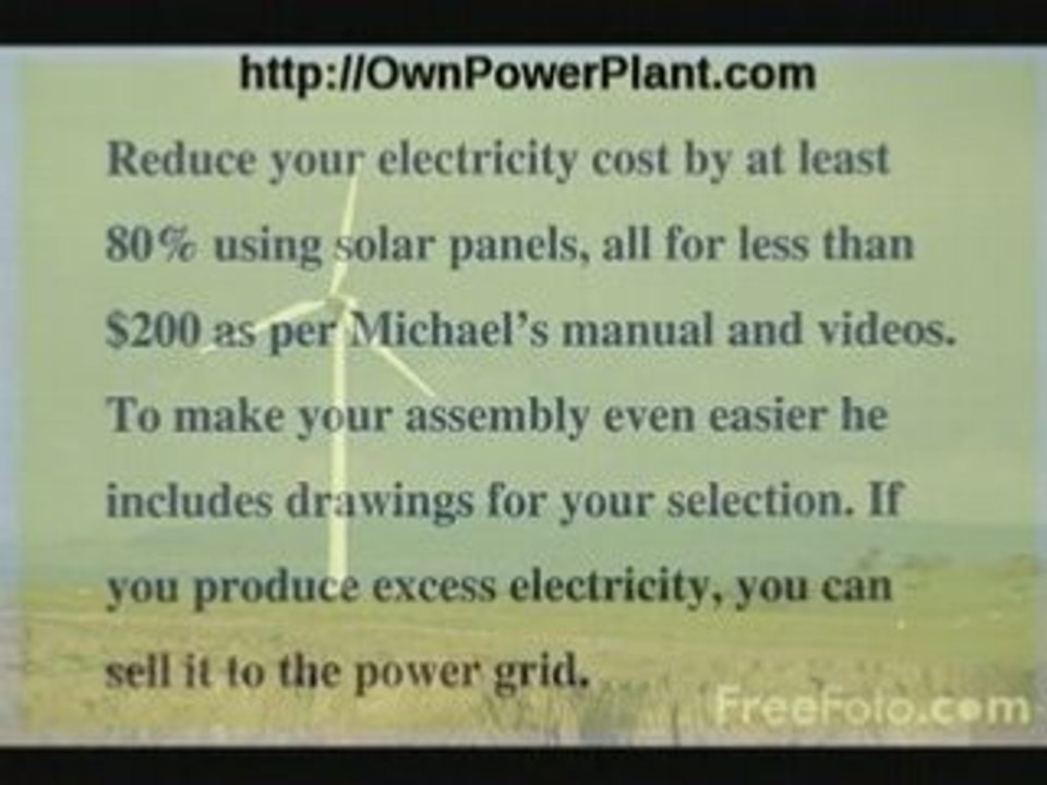 generate electricity with solar panels cheaply